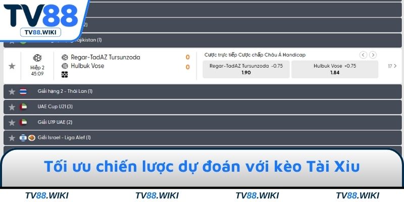 Tối ưu chiến lược dự đoán với kèo Tài Xỉu