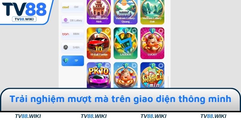 Trải nghiệm mượt mà trên giao diện thông minh